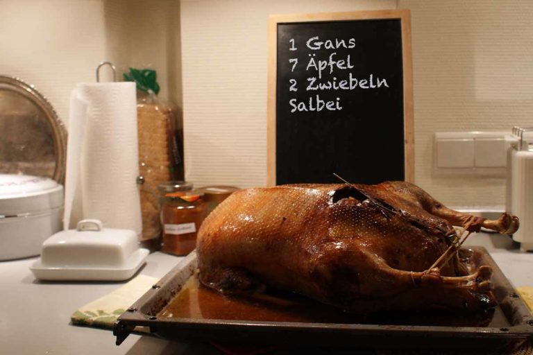 Weihnachten: Gans vom Grill