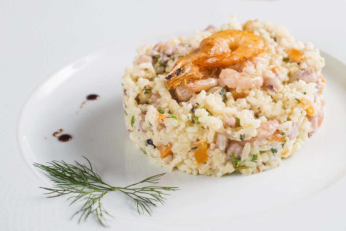 Scampi-Risotto vom Grill für den Sommer