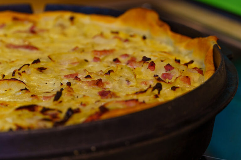 Zwiebelkuchen vom Grill