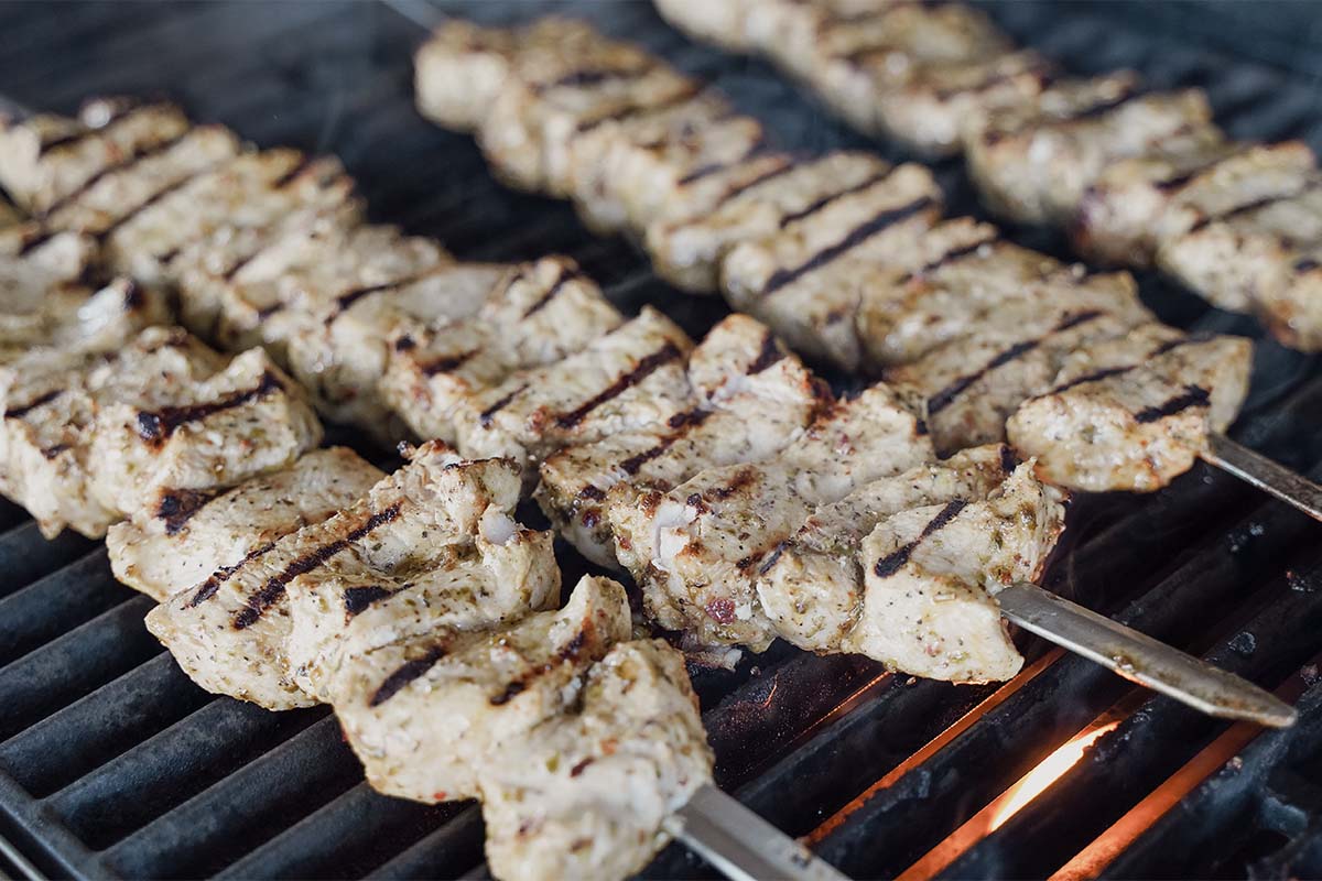 Souvlaki Spieße vom Grill