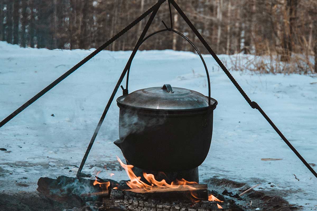 Info Gusseisen im Winter