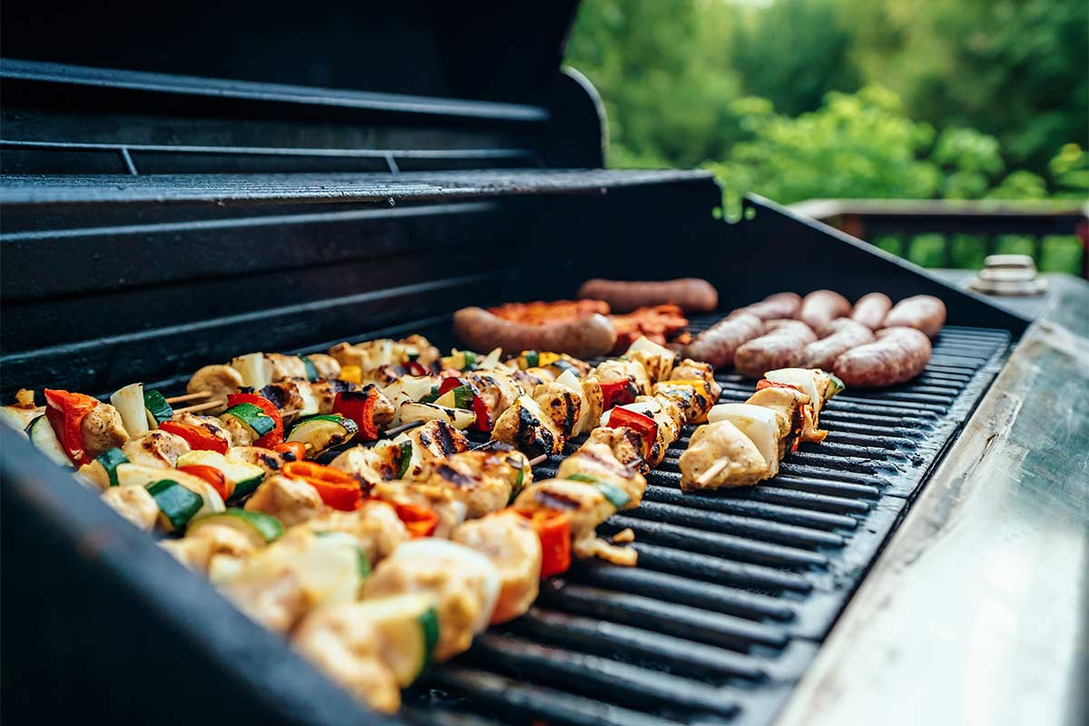 Mais-Hähnchen Grillspieße mit Ingwer