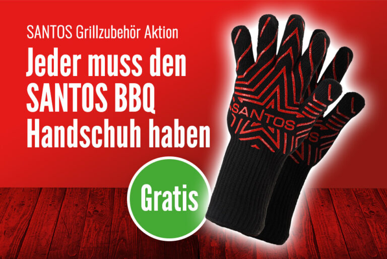 AKTION Gratis SANTOS BBQ Handschuh
