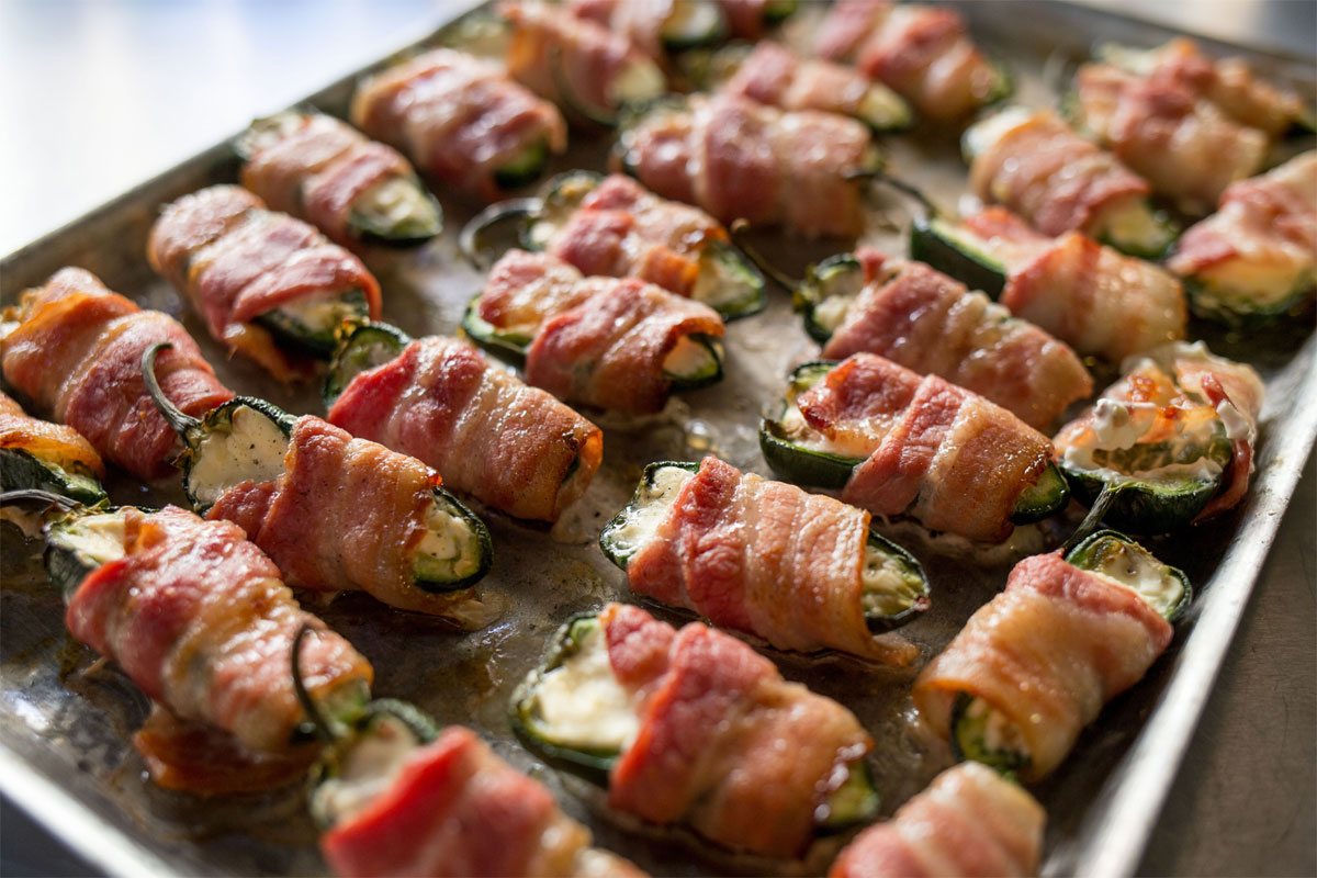 Jalapeño Poppers mit Frischkäse und Bacon