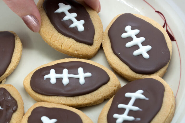 Football Erdnuss Cookies