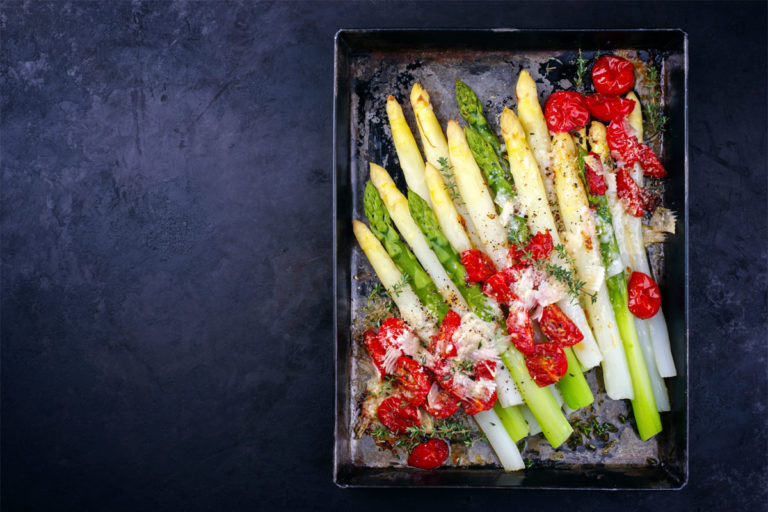 Spargel mit Parmesankruste