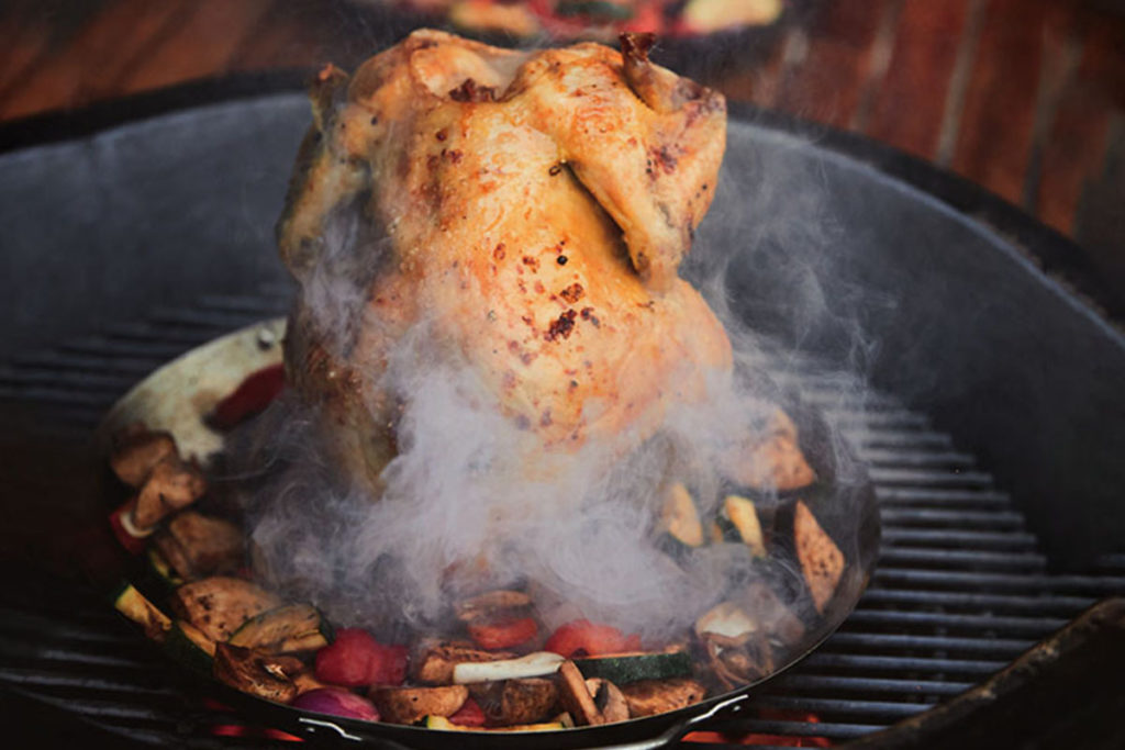 Hähnchen am Spieß mit Schampus - Santos Grill Magazin