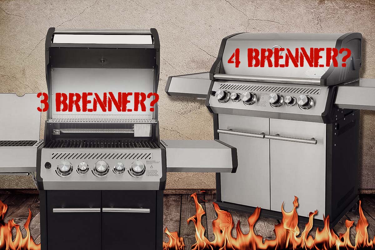 Gasgrill 3 oder 4 Brenner