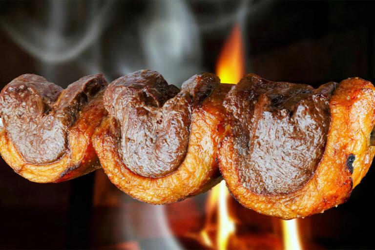 Südamerikanisches Picanha am Spieß