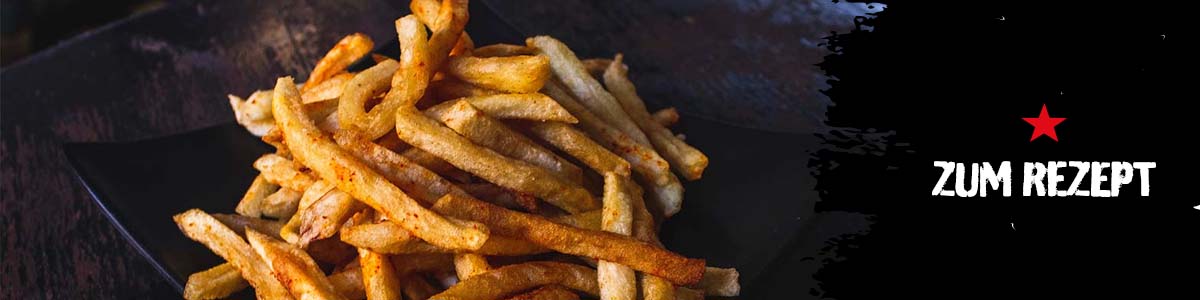 Pommes Frites vom Drehspieß