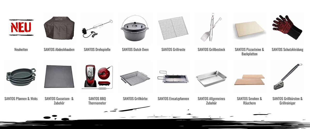 SANTOS Superbowl Angebote Grillzubehör