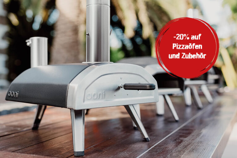 -20% auf Pizzaöfen und Zubehör von Ooni