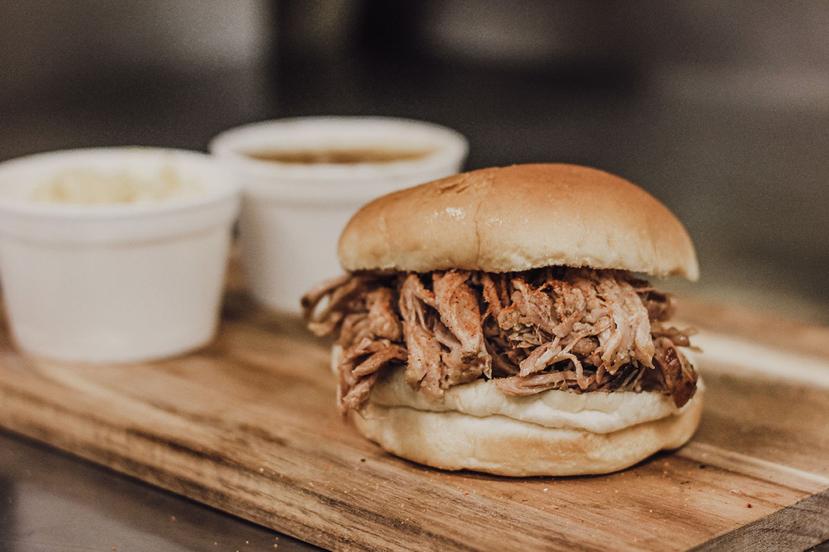 Pulled Pork Burger in Restaurants in Dresden