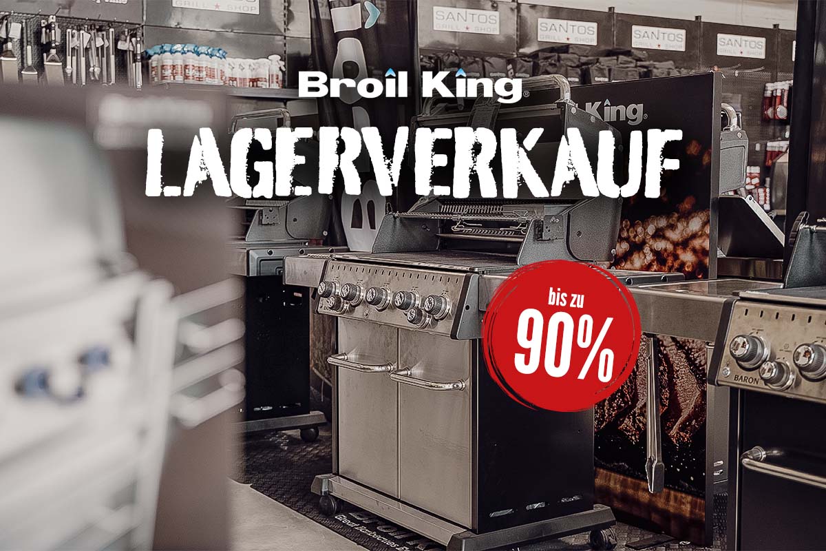 Broil King Grill Lagerverkauf bei SANTOS in Köln