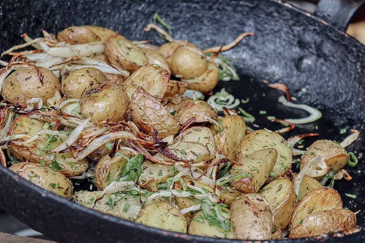 bratkartoffeln aus dem pizzaofen