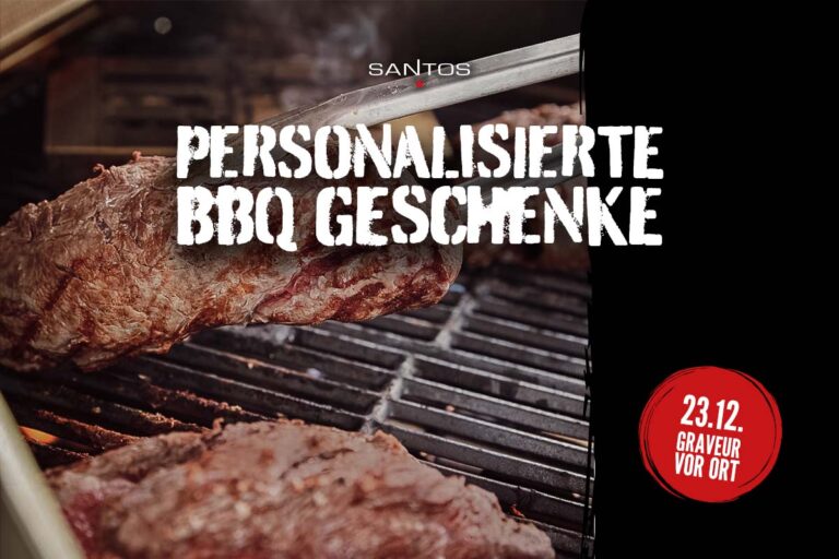 Die perfekte Geschenkidee: Personalisierte BBQ-Accessoires im SANTOS Grillshop in Köln