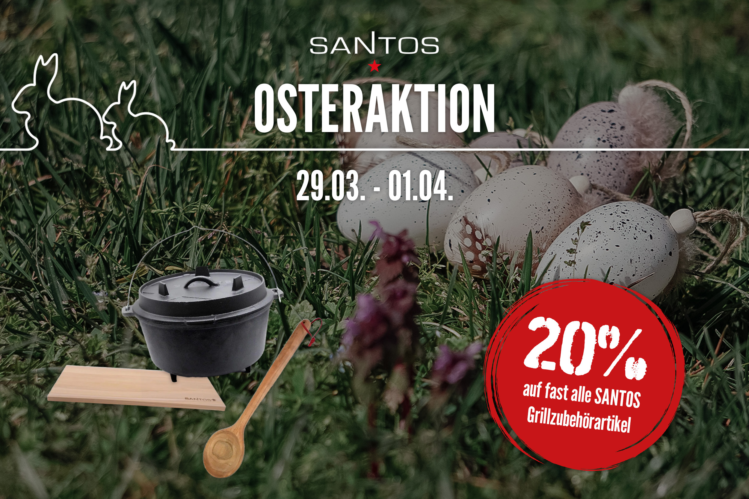 Osteraktion bei SANTOS – jetzt sparen!