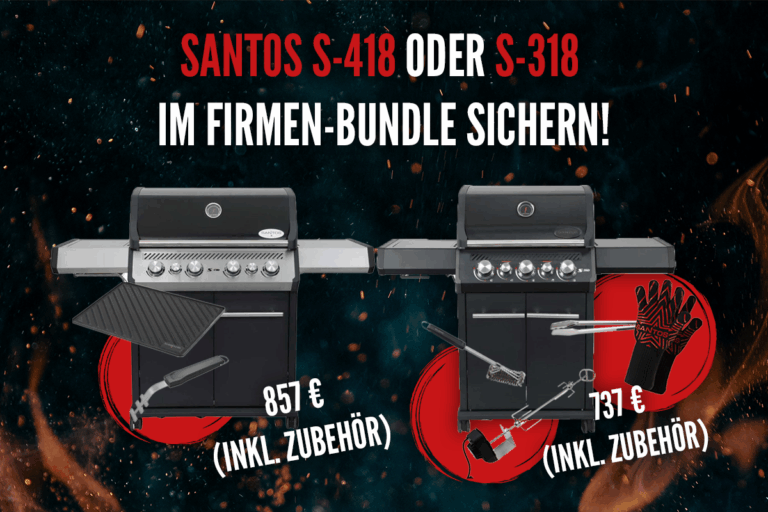 SANTOS S-418 und S-318 inkl. Zubehör im Firmenpaket sichern!