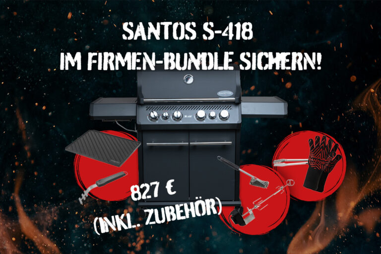 SANTOS S-418 LE inkl. Zubehör im Firmenpaket sichern!
