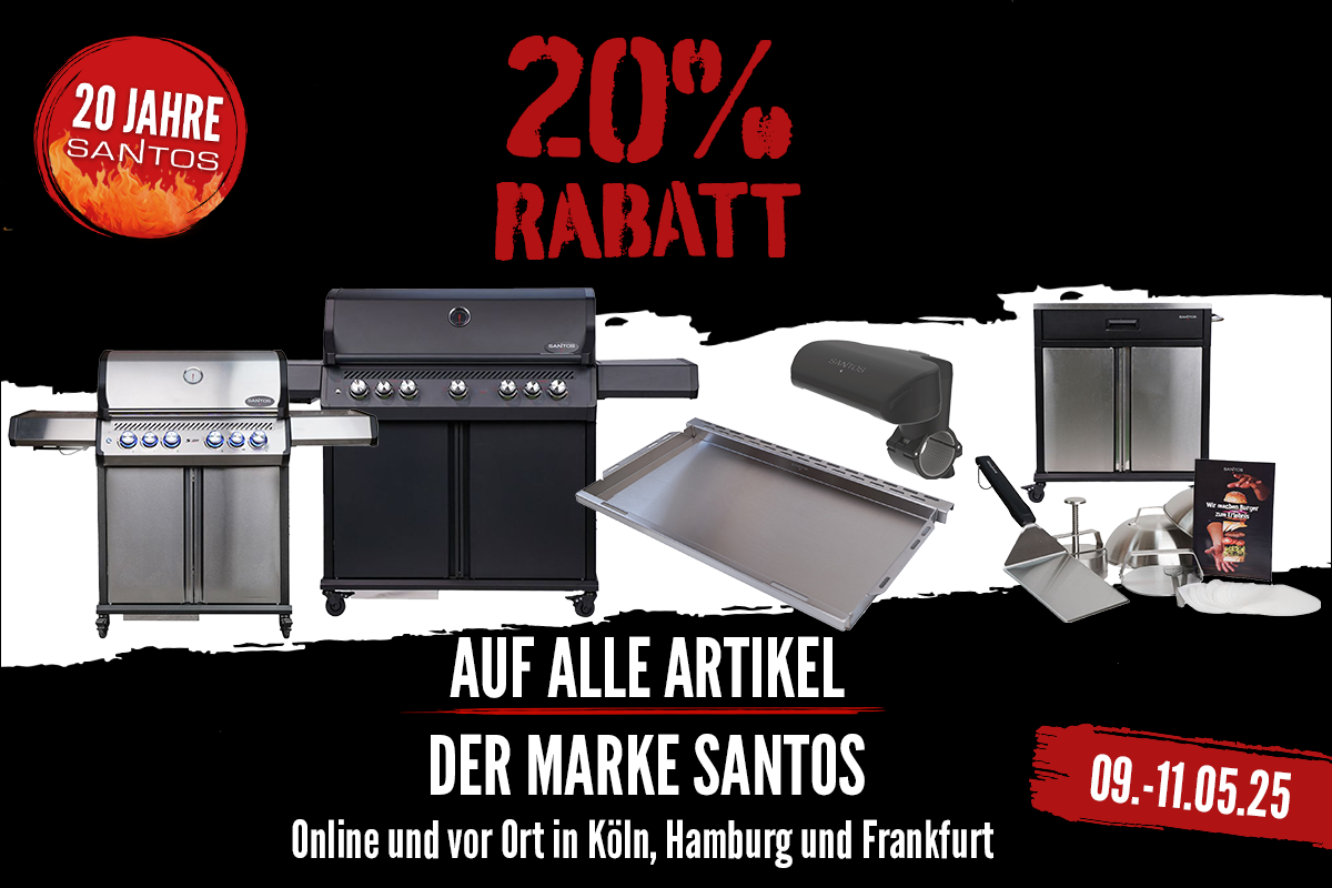 20% Rabatt oder mehr auf alle nicht reduzierten Artikel der Marke SANTOS sichern