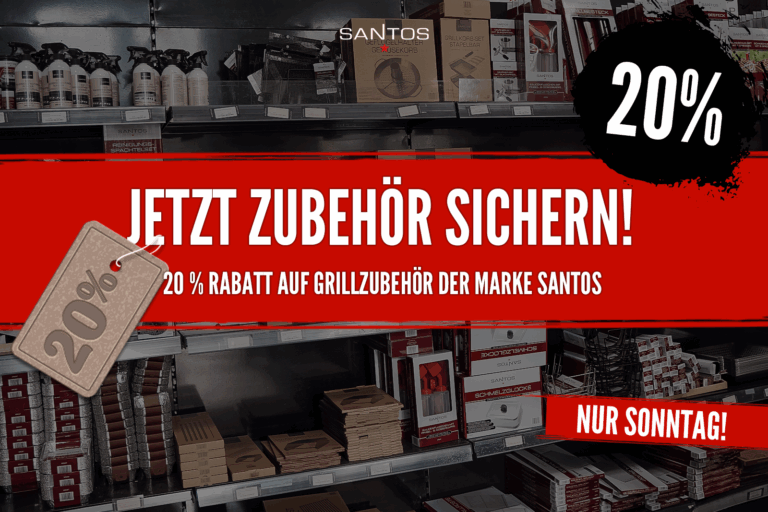 Grillzubehör SALE: 20% Rabatt auf SANTOS Grillzubehör