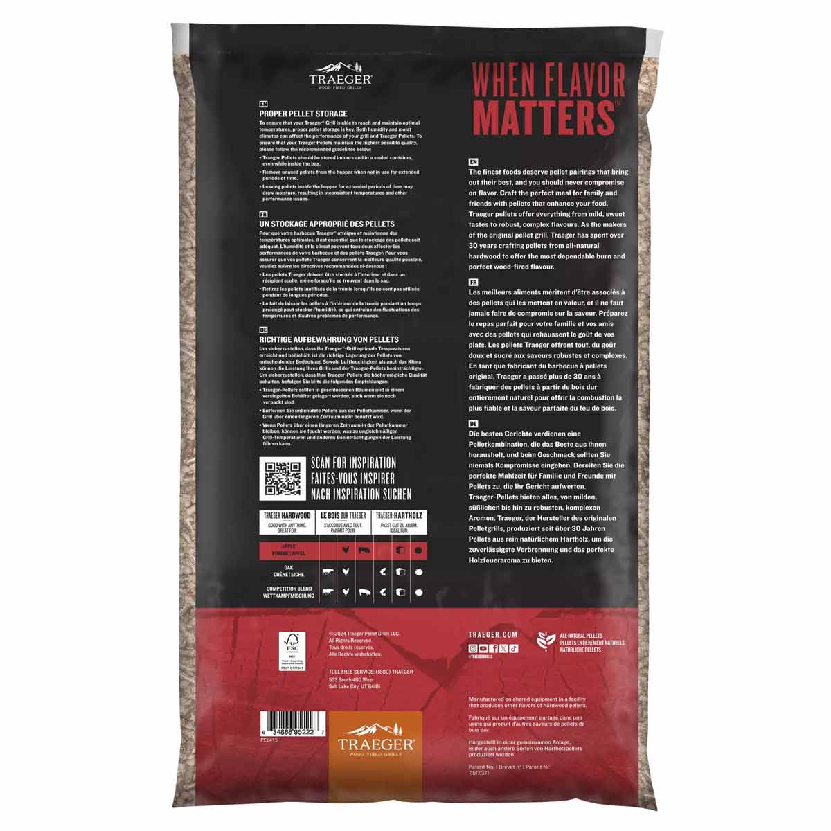 Traeger Hartholz Pellets Apfel