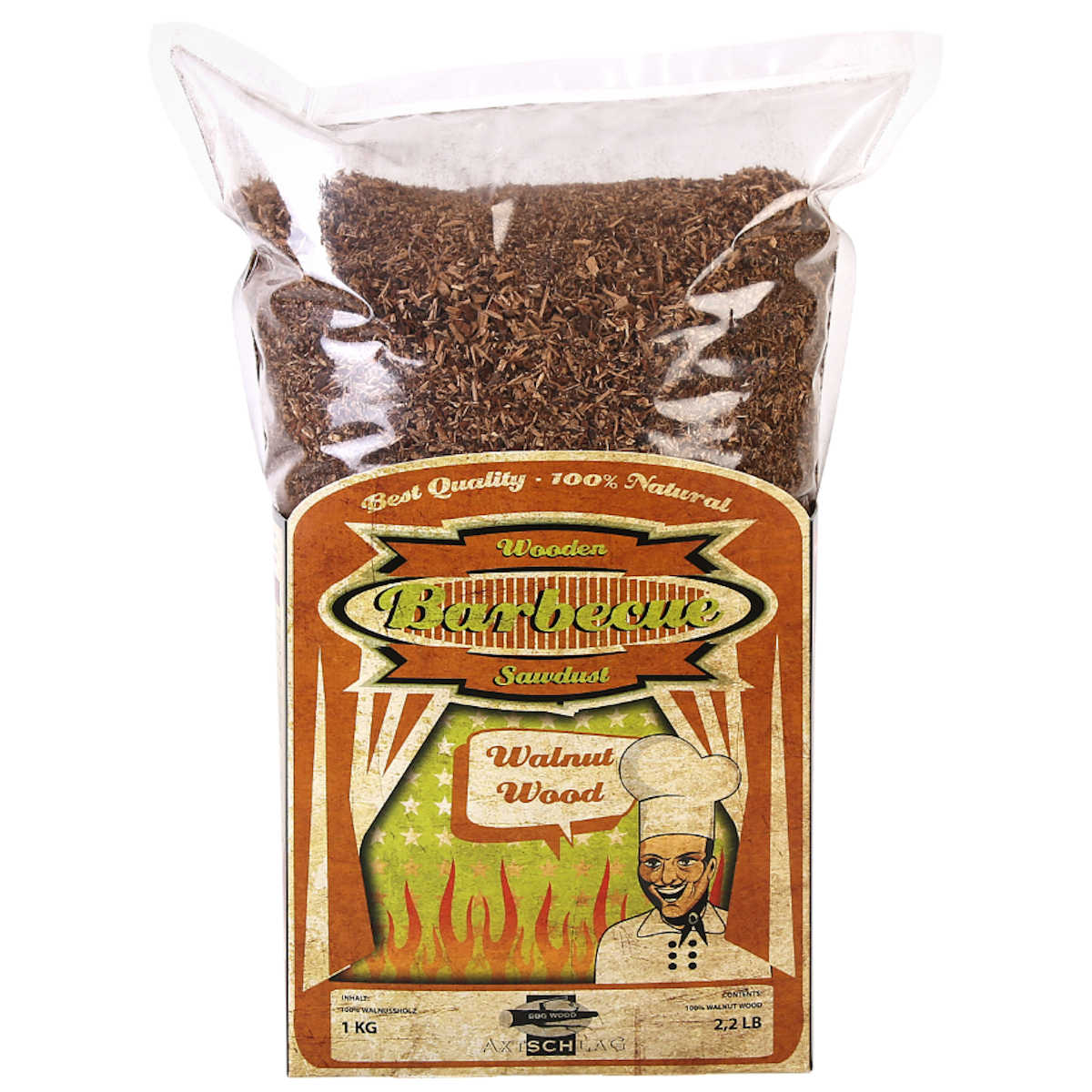 Axtschlag Sawdust Walnut, 1 kg Axtschlag Sawdust Walnut, 1 kg