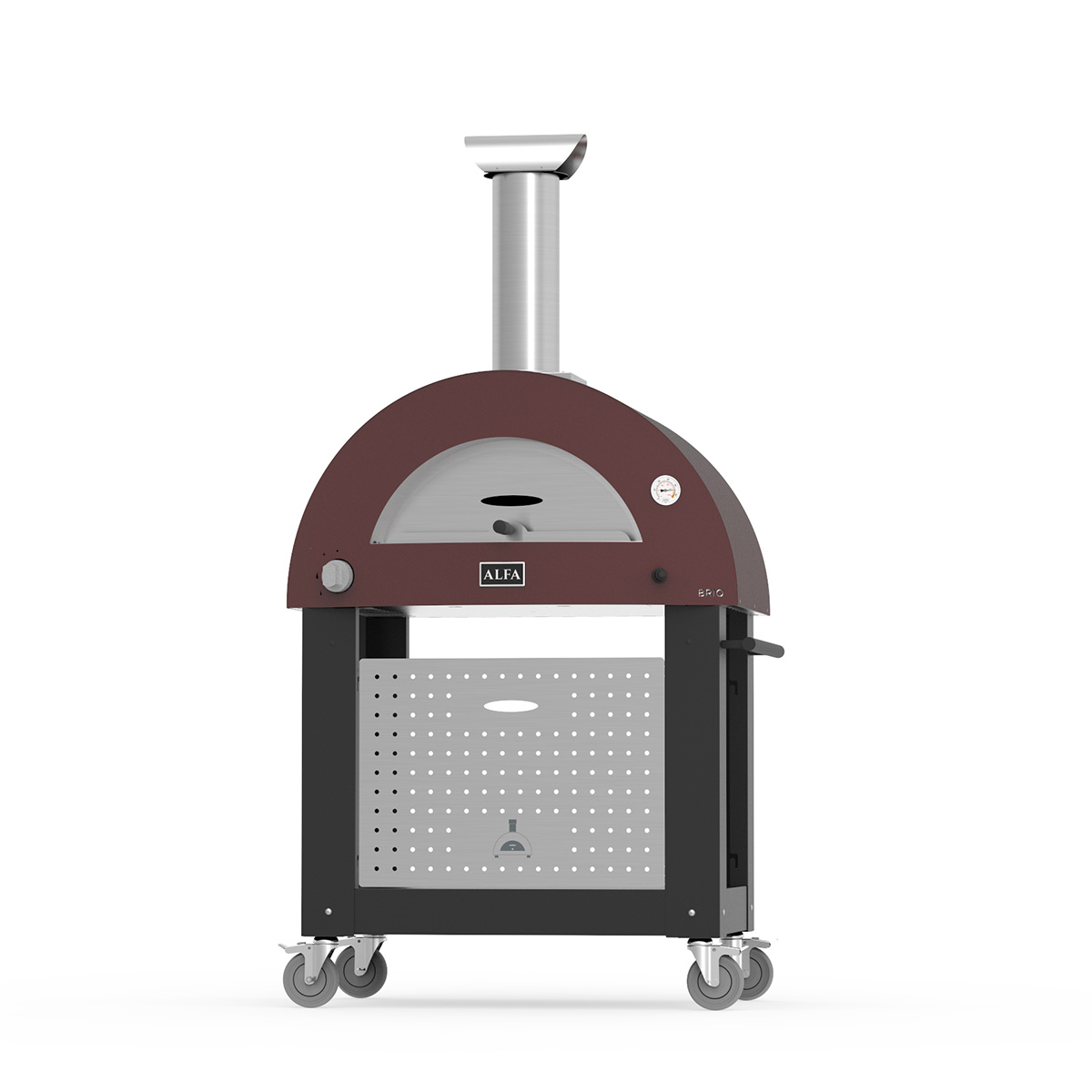 Alfa Forni Unterbau 2 Pizze Classico &  Moderno Schwarz 