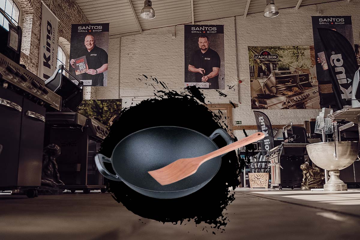 Selbstabholer Prämie für Kunden vor Ort – jetzt Wok und Holzspatula sichern, wenn Ihr Euren Grill abholt!