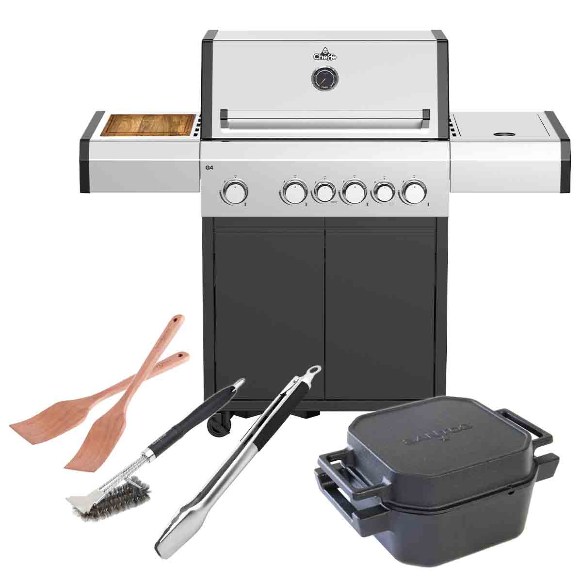 Early Summer Bundle Cheffe 4-Brenner Gasgrill