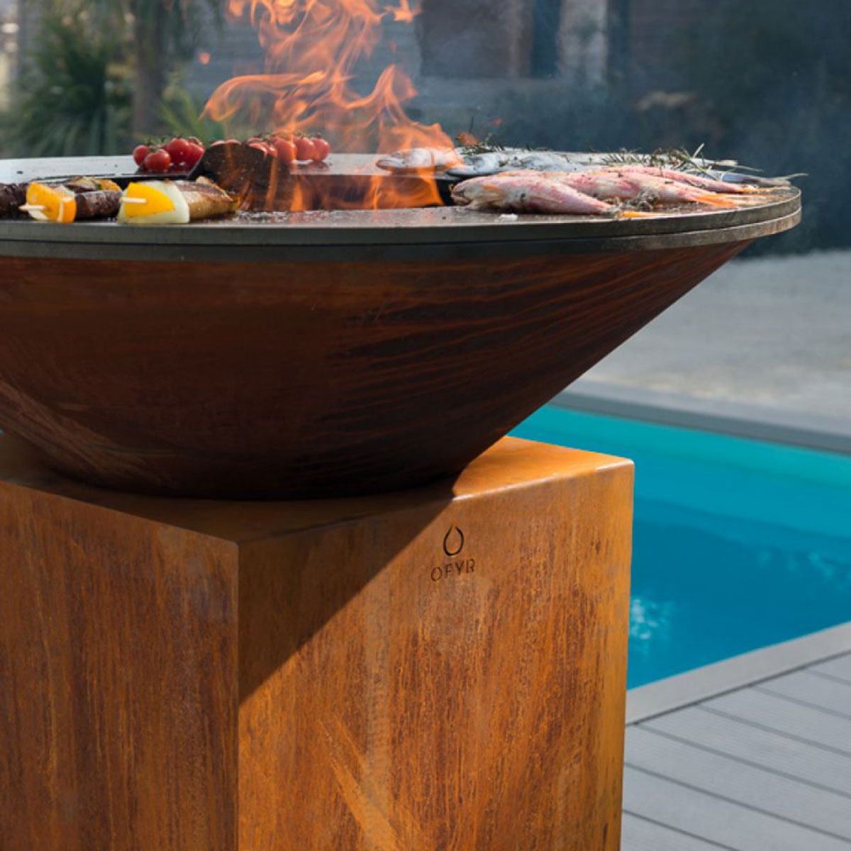 OFYR Feuerplatte Classic+ 100, Corten