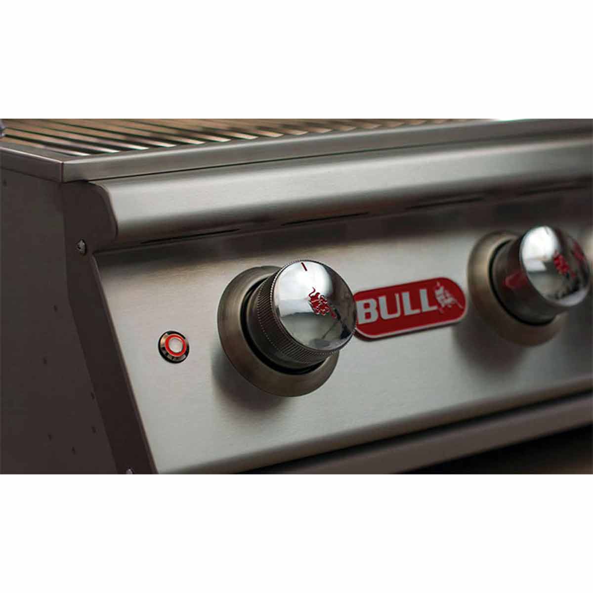 Bull Brahma Gasgrillstation, Massive Drehregler aus verchromtem Zink