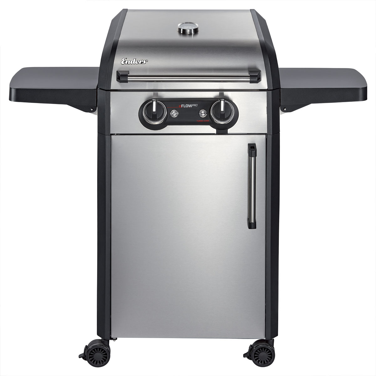 Enders eFlow Pro 2 Turbo Elektrogrill, Edelstahl, Frontansicht