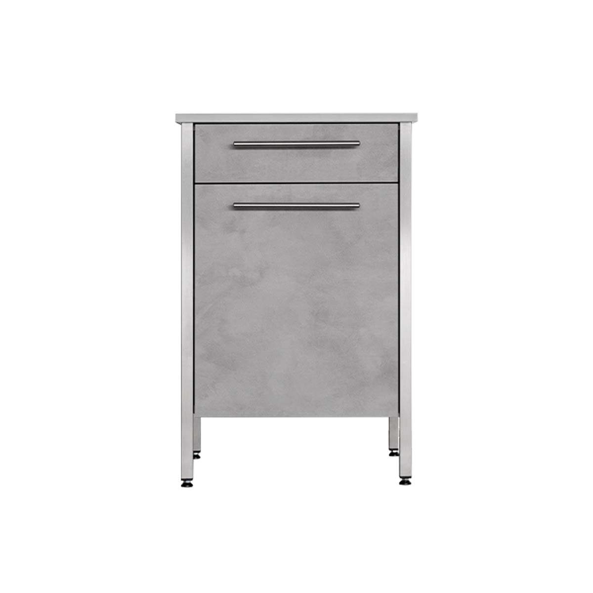 Unterschrank Tür links / Tür rechts-L:1200mm T:750mm H:750mm BURNOUT Kitchen Der ECKAT „Der Platzsparer"