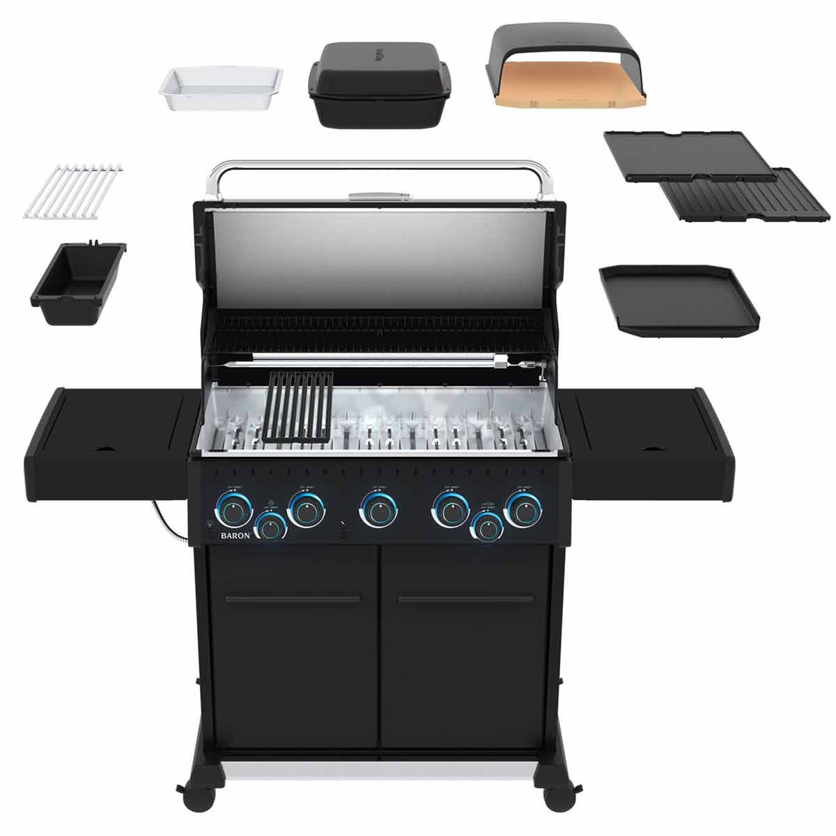 Broil King Baron 590 X Shadow Gasgrill inkl. Drehspieß