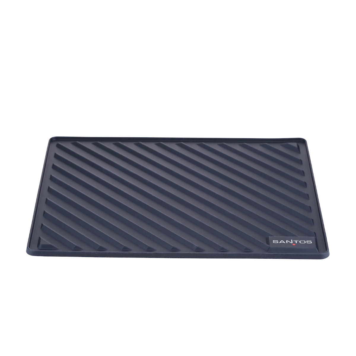 SANTOS Silikon Besteckablage für Grillzubehör, Schwarz