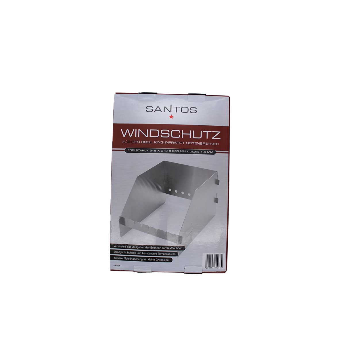 Santos Windschild fr Broil King Seitenbrenner Santos Windschild fr Broil King Seitenbrenner