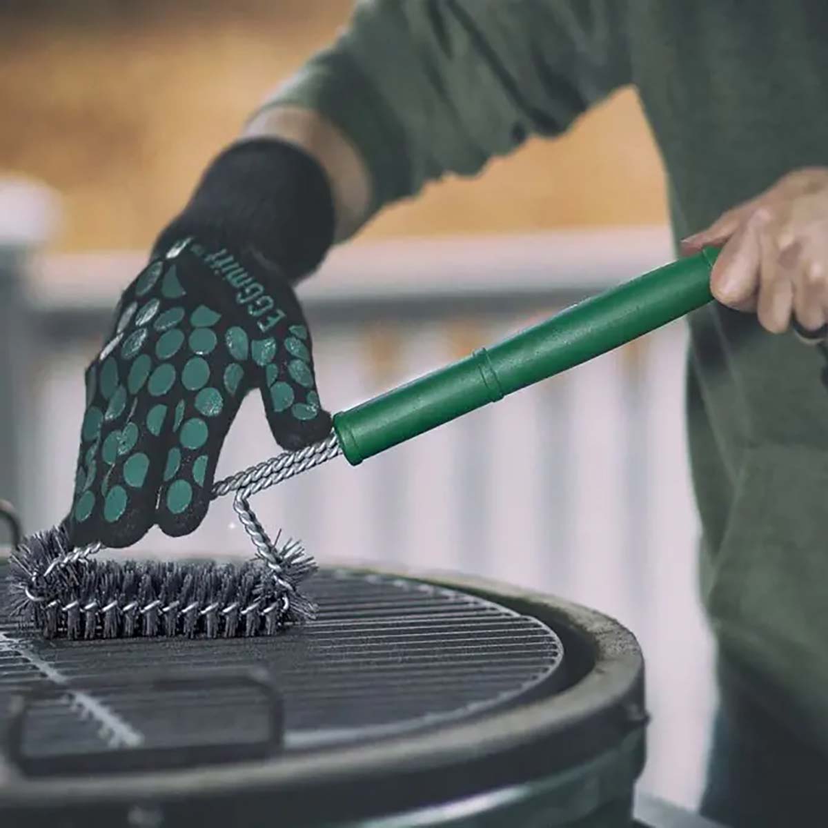 Big Green Egg | Grillbürste mit Nylonborsten - diamantbeschichtet | 46,5 cm