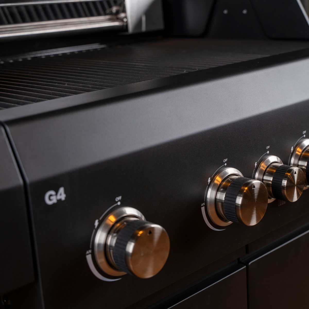 Cheffe G4 Gasgrill 4-Brenner | Schwarz
