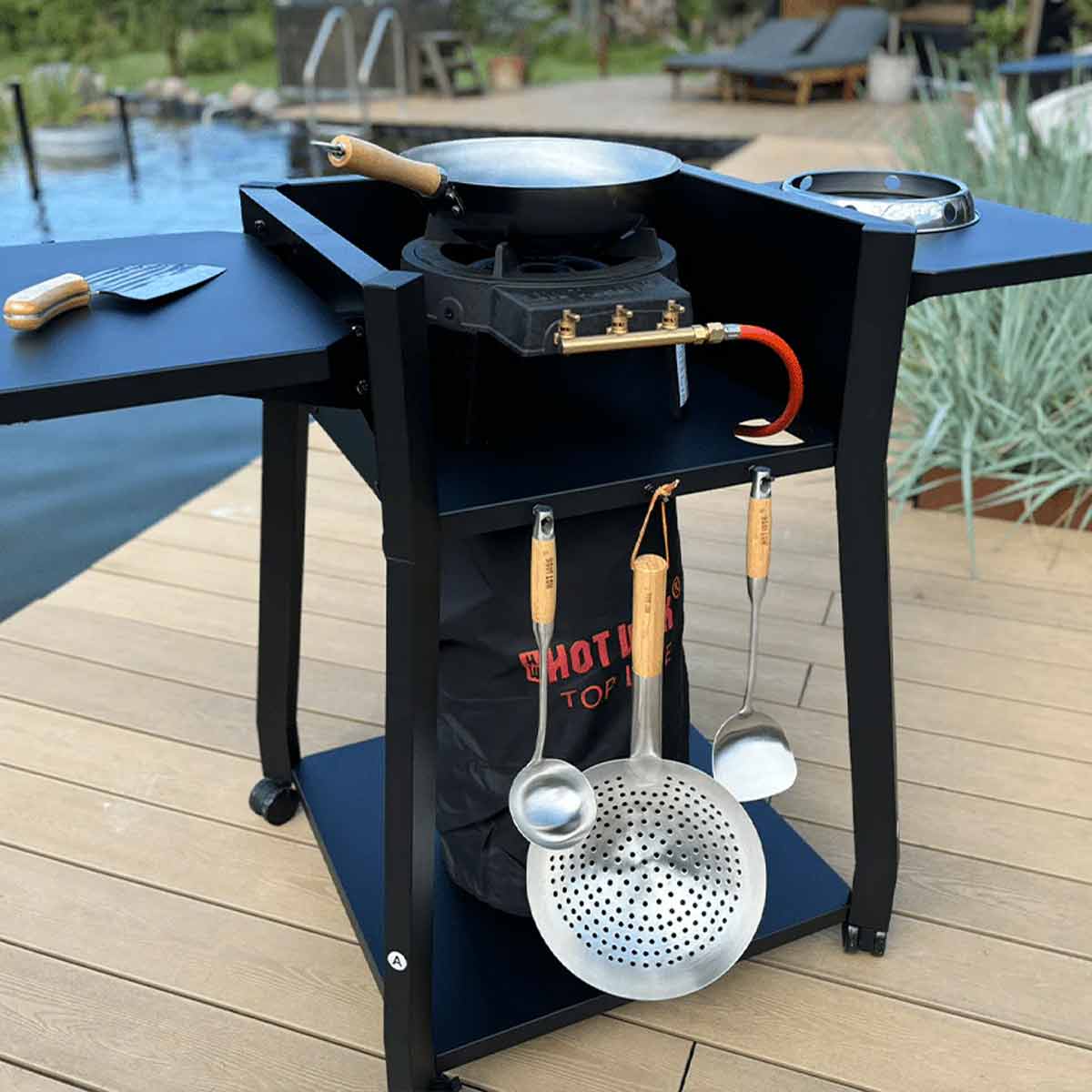 Hot Wok Comfort Wok‑Tisch (Lieferumfang ohne Wokbrenner und Zubehör)