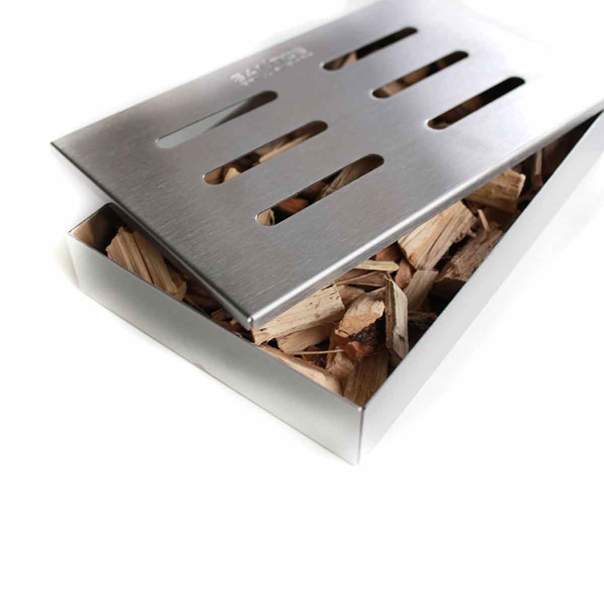 SANTOS Räucherbox aus Edelstahl, 21 x 13 x 3,4 cm | Retoure