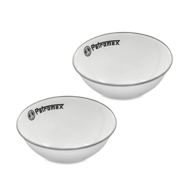 Petromax Emaille Schalen weiß 2 Stück