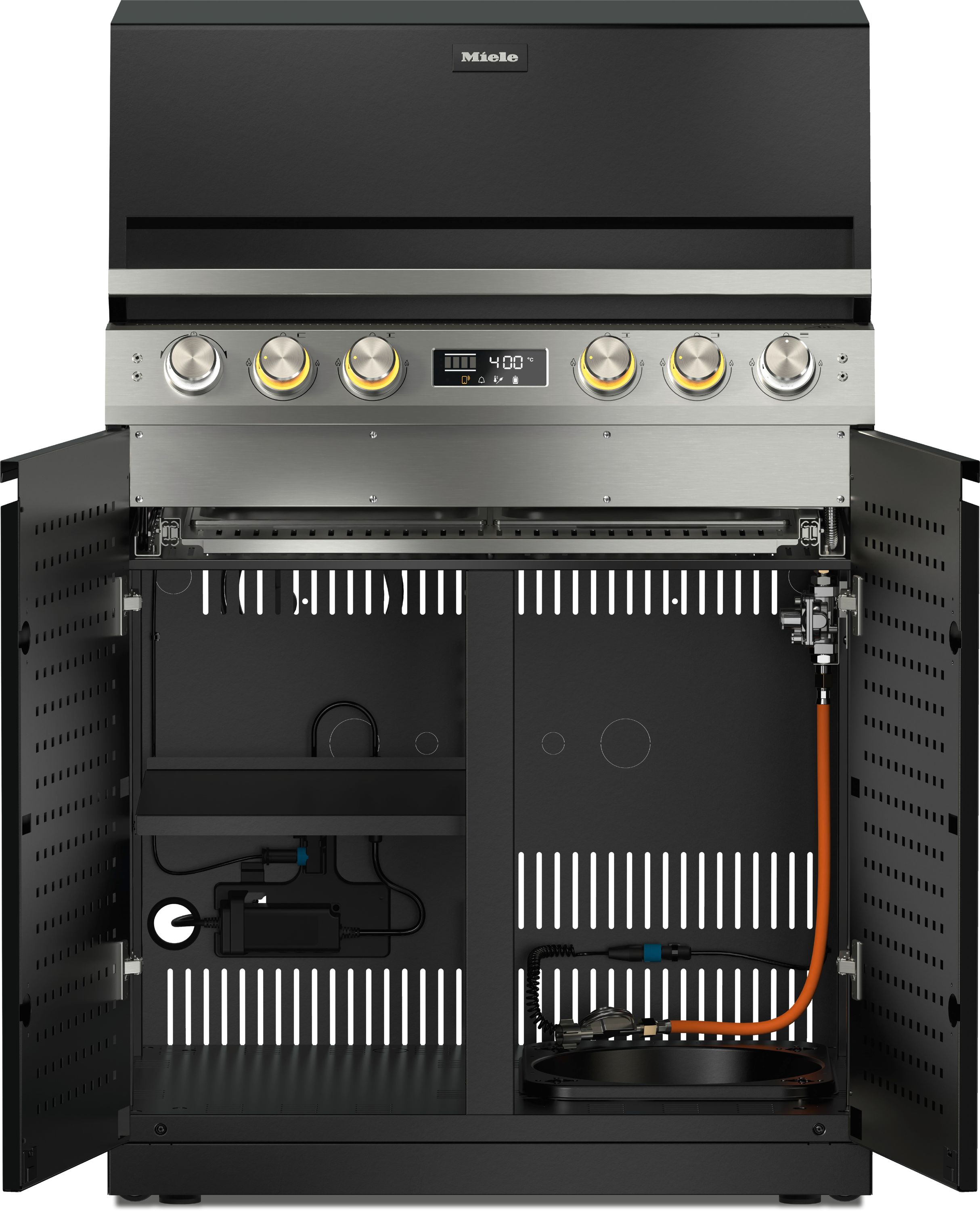 Miele Fire Pro L 4 PB – 4 Brenner und Regalboden – Gasgrill