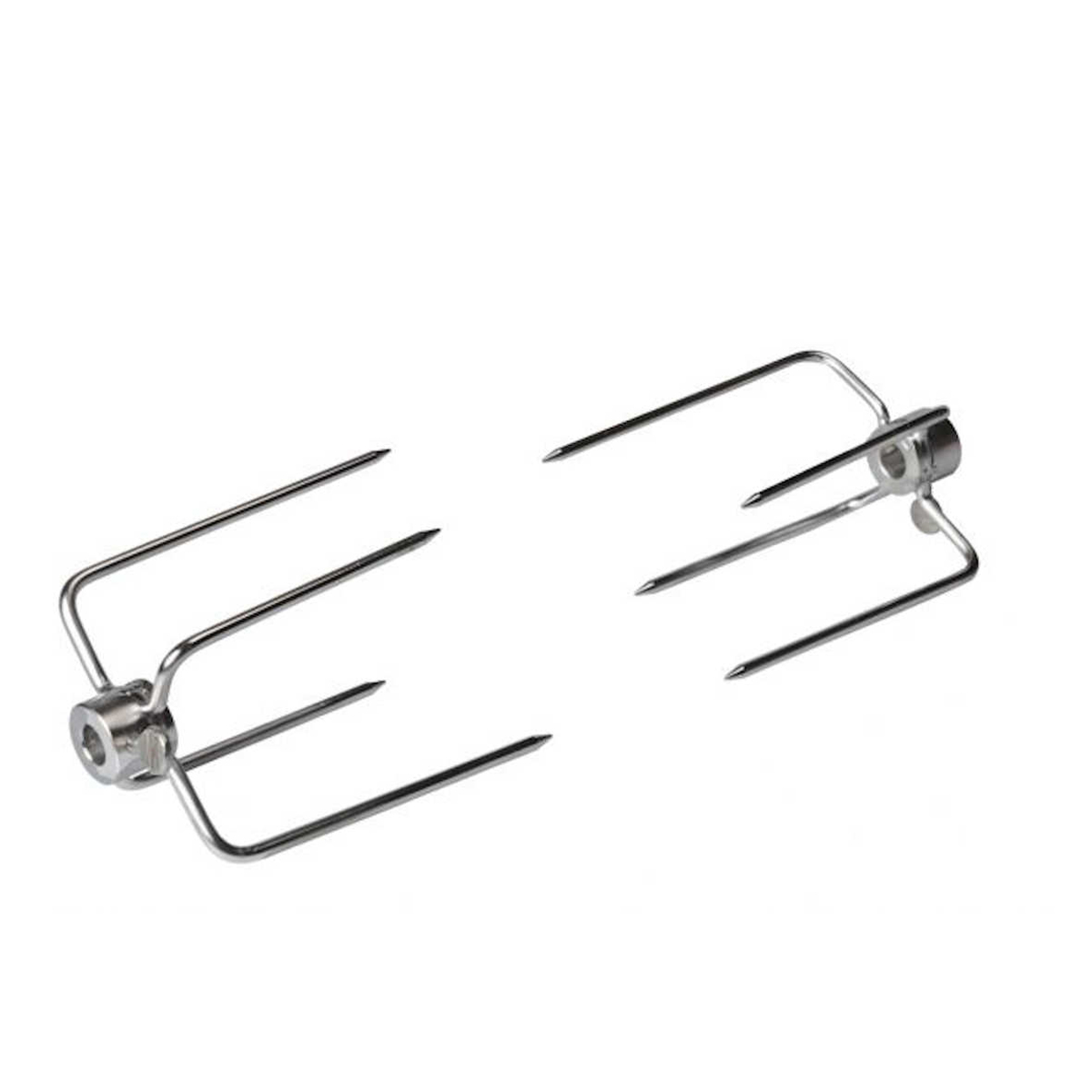 SANTOS Fleischklammer, Forken, Krallen, Spießgabel, Edelstahl für Drehspieße bis Ø 11 mm SANTOS Fleischklammer, Forken, Krallen, Spießgabel, Edelstahl für Drehspieße bis Ø 11 mm