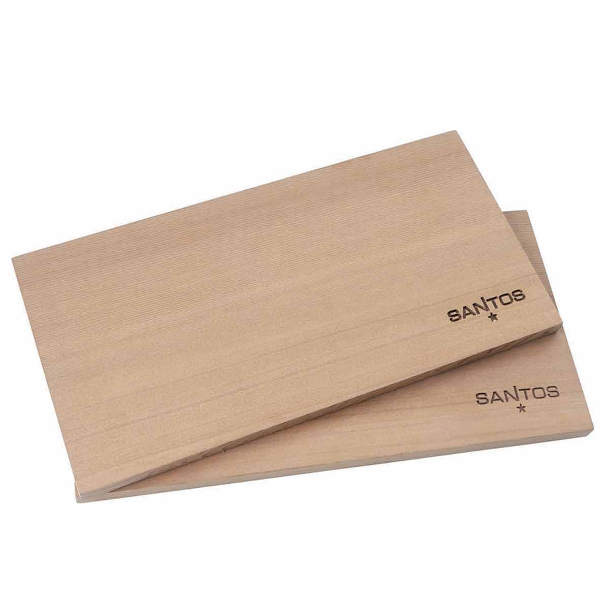 SANTOS Räucherbrett Zedernholz | 2er Set | 30 x 15 x 1,2 cm SANTOS Räucherbrett Zedernholz | 2er Set | 30 x 15 x 1,2 cm
