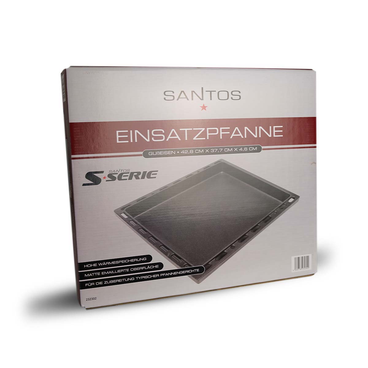 SANTOS Plancha | Einsatzpfanne Gusseisen für Santos S Serie | Retoure