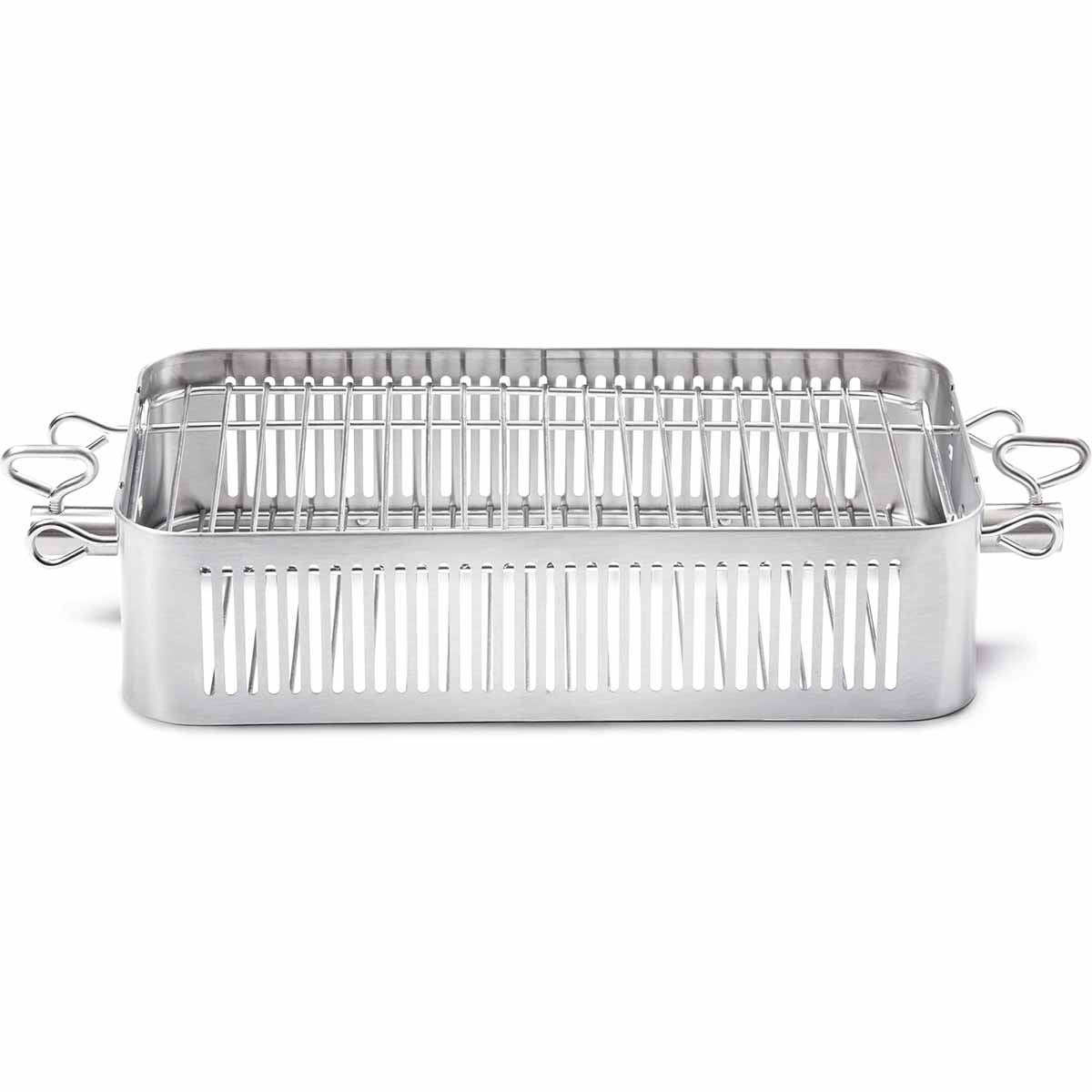 Napoleon Edelstahl Grillkorb für Drehspieß, einstellbar Napoleon Edelstahl Grillkorb für Drehspieß, einstellbar