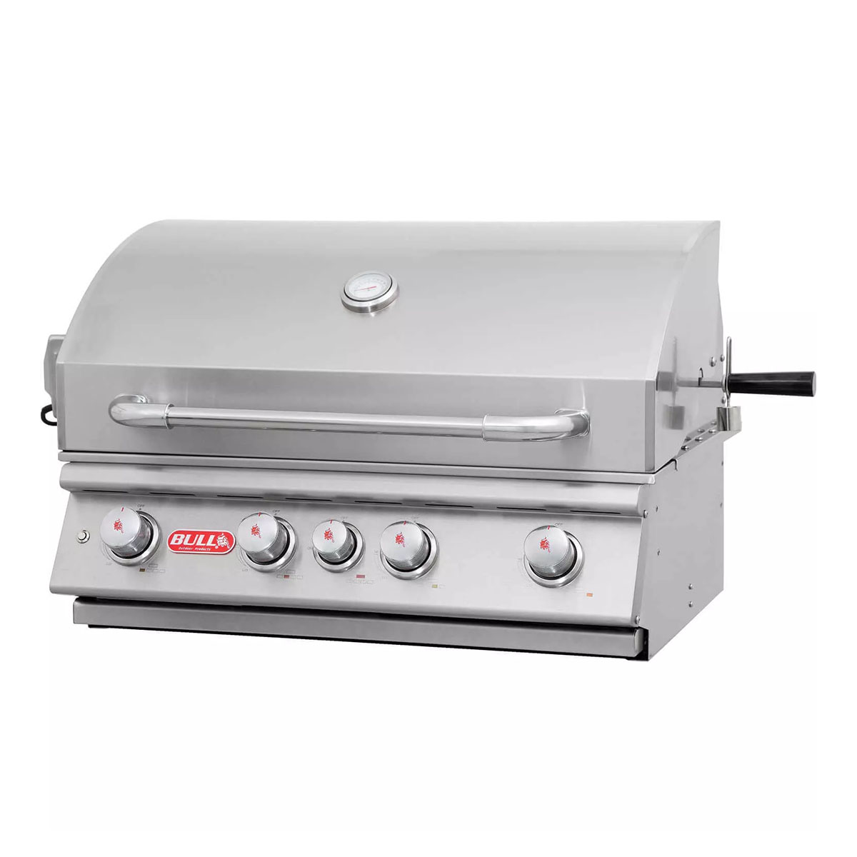 Bull Angus Einbau Gasgrill | 4 Brenner | Edelstahl | Infrarot Heckbrenner & Rotisserie
