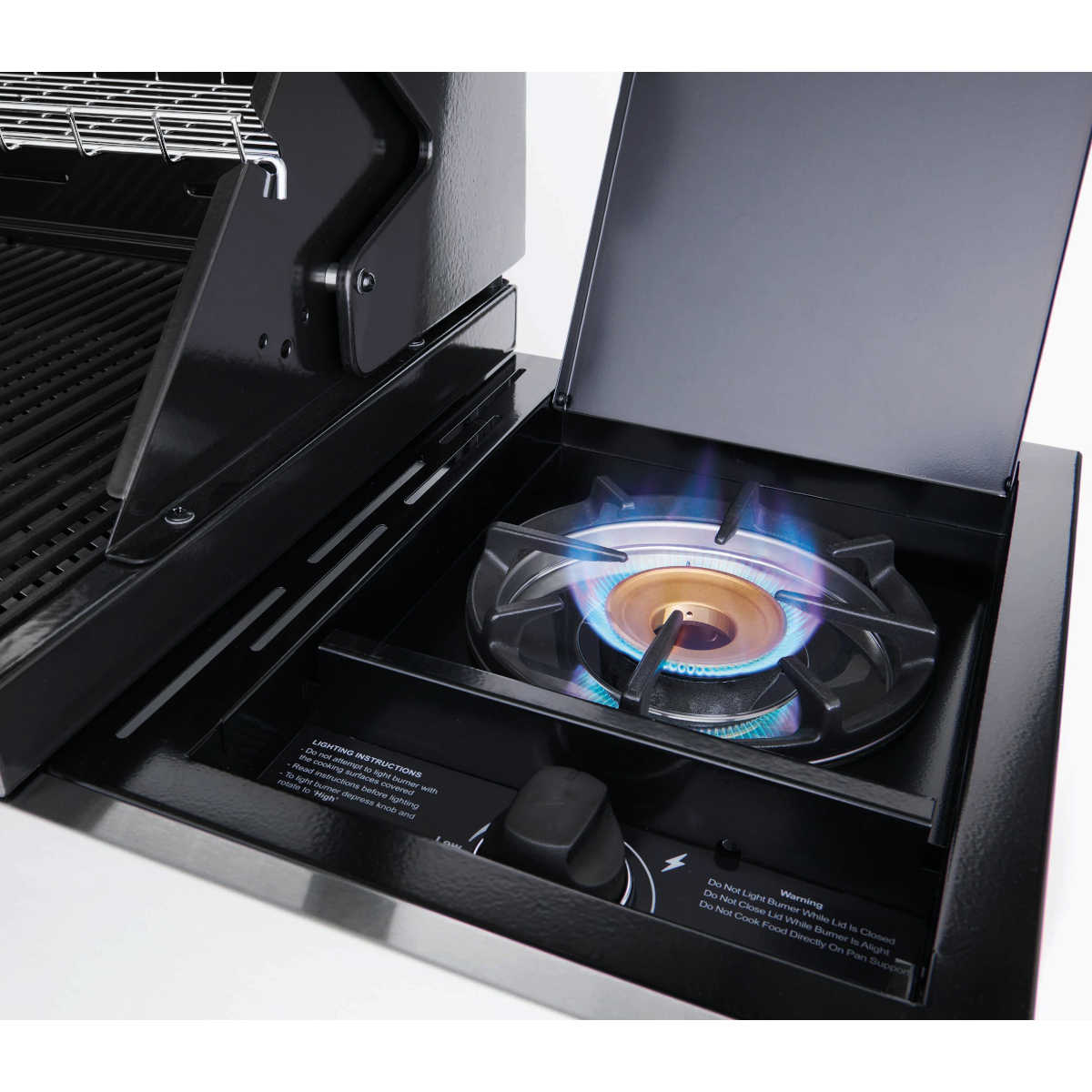 BeefEater 1200E Serie 4 Brenner Grillwagen inkl. Seitenbrenner, Schwarz