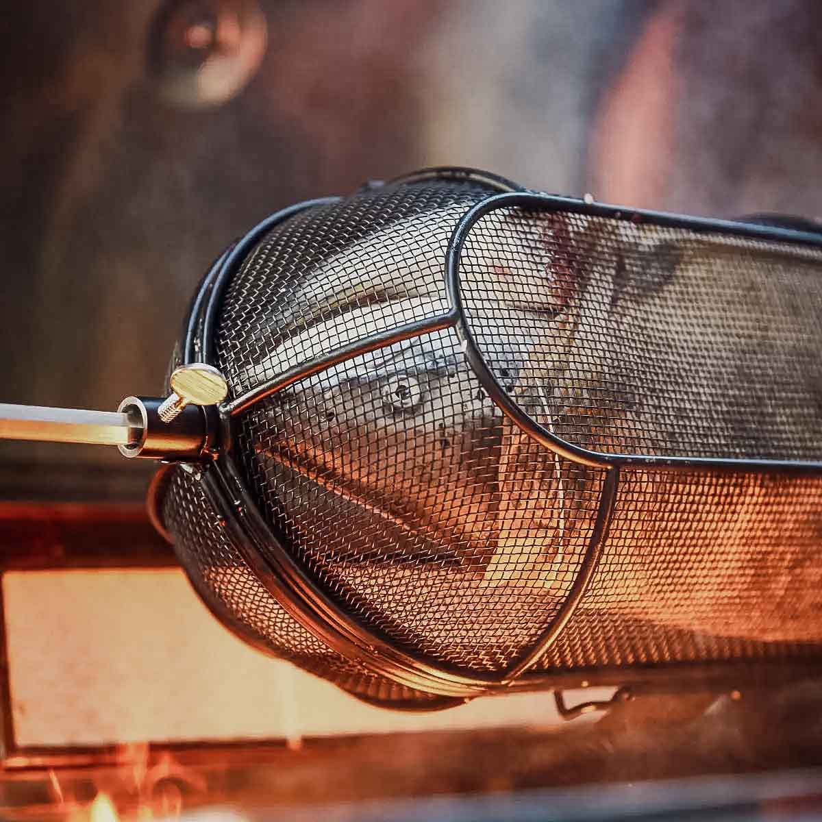 SANTOS Drehspieß-Korb für Drehspieße, Grillkorb, rund SANTOS Drehspieß-Korb für Drehspieße, Grillkorb, rund